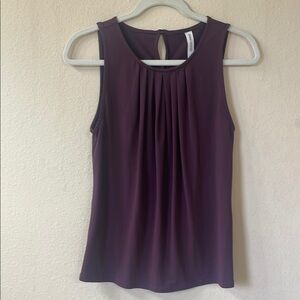 Zenana Outfitters Purple Pleated Tank Top